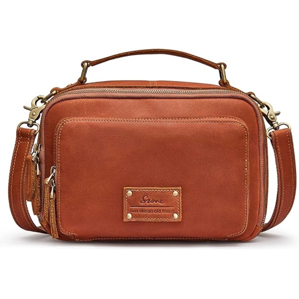 S-ZONE‎ Genuine Leather Crossbody Shoulder Bag Purse Handbag